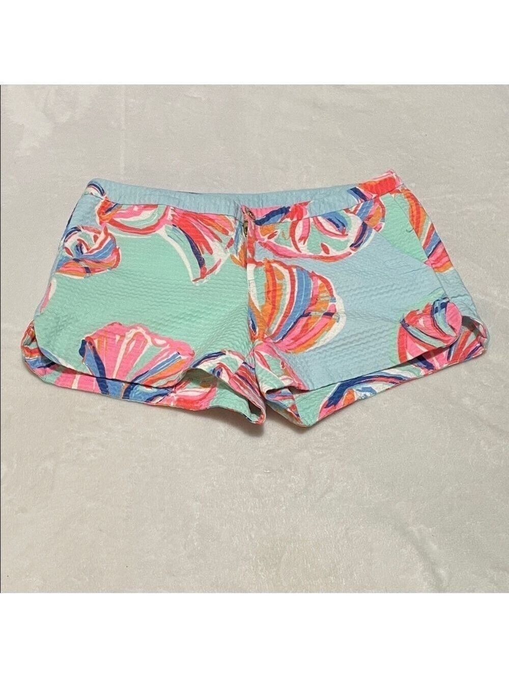 Lilly Pulitzer Pastel Adie Patterned Shorts Sz 2